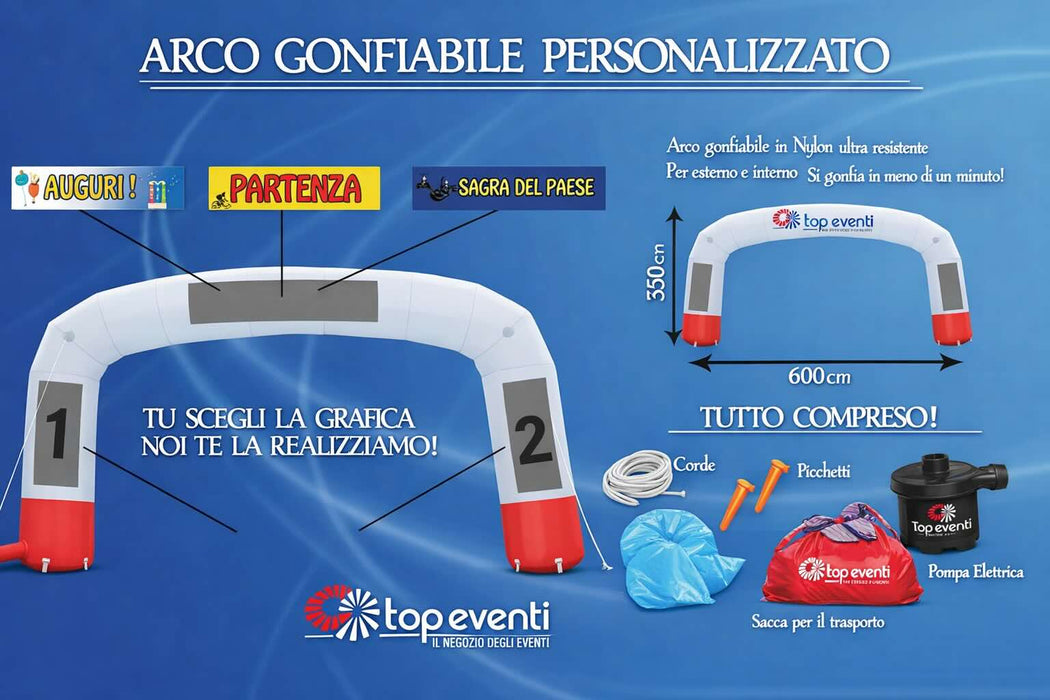 Arco Gonfiabile 6 x 3,5 mt