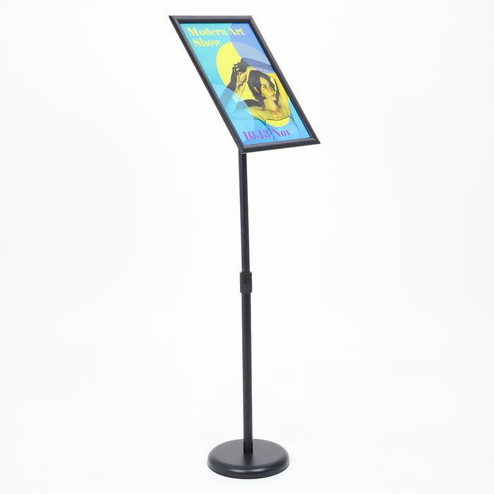 Leggio in Metallo Verniciato Nero Regolabile con Cornice A3 — CRLG42