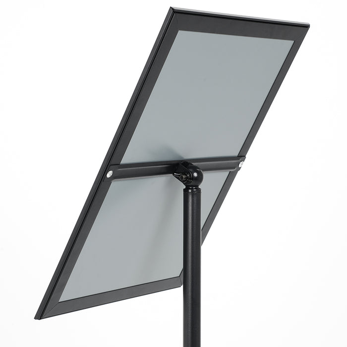 Leggio in Metallo Verniciato Nero Regolabile con Cornice A3 — CRLG42