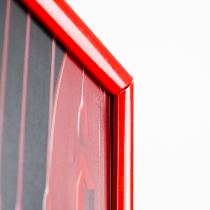 CRPT12 - Cornice a scatto frame 25mm angoli vivi PVC anti-riflesso - F.to A3