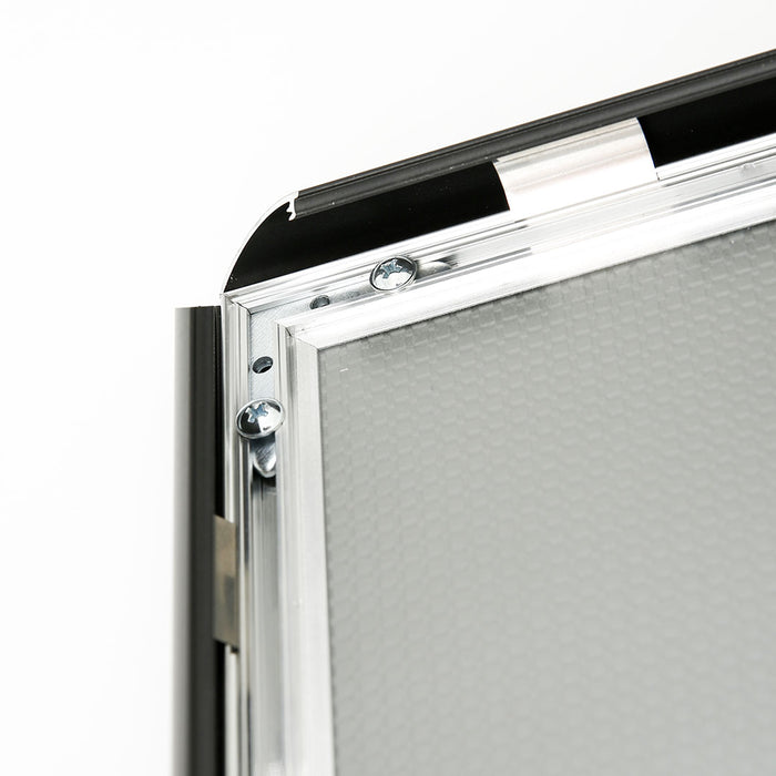 CRPT16 - Cornice a scatto frame 25mm angoli vivi PVC anti-riflesso - F.to 70x100 cm