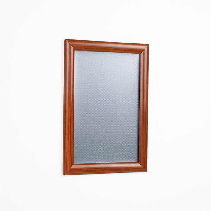 CRPT12/CWOOD - Cornice a scatto finitura legno frame 25mm PVC anti-riflesso - F.to A3