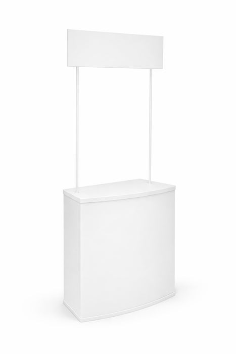 Bureau promotionnel en PVC avec enseigne et sac de transport