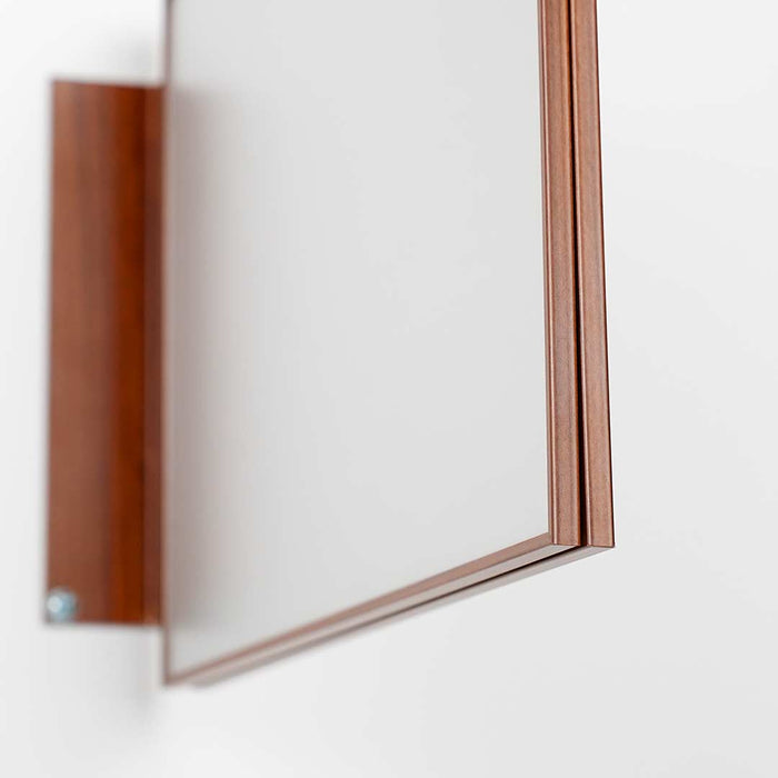FLT-BW3021 - Targa linea Flat a bandiera finitura legno 30x21H cm (A4H)