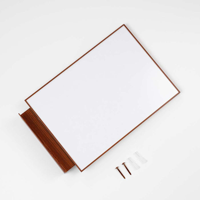 FLT-BW1515 - Targa linea Flat a bandiera finitura legno 15x15 cm