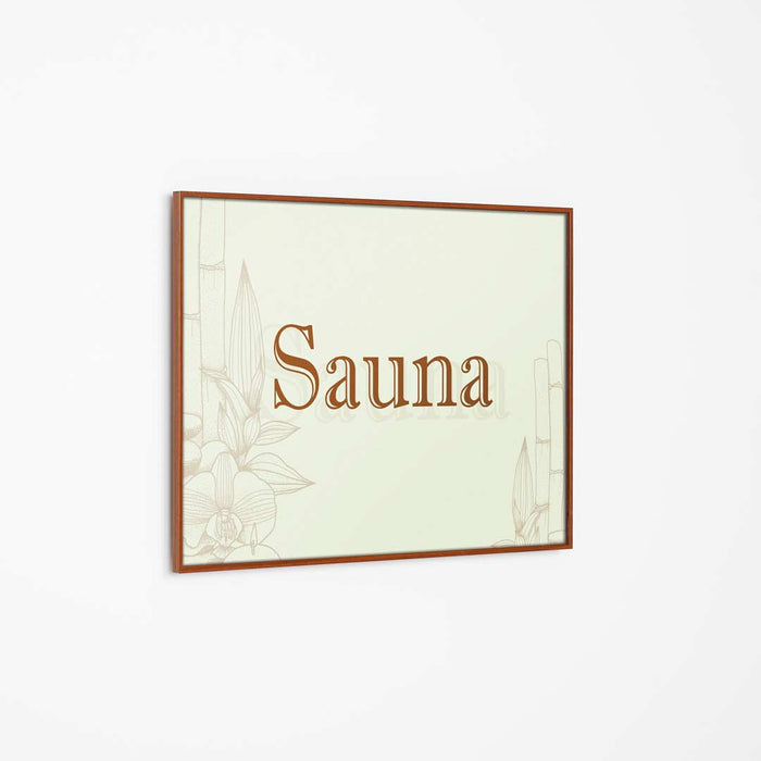 FLT-PW2130 - Targa linea Flat a parete finitura legno 21x30 cm (A4)