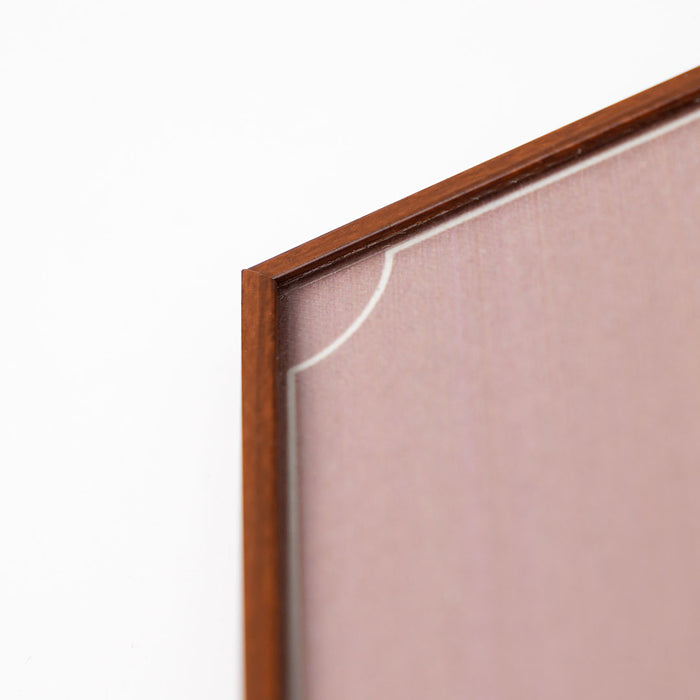 FLT-PW1521 - Targa linea Flat a parete finitura legno 15x21 cm (A5)