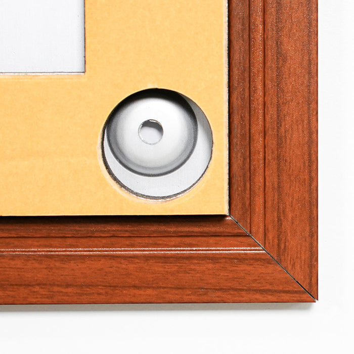 FLT-PW1521 - Targa linea Flat a parete finitura legno 15x21 cm (A5)