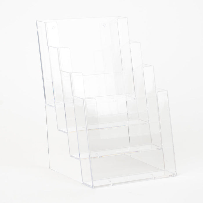 Porta depliant da banco in plexi 4 A5