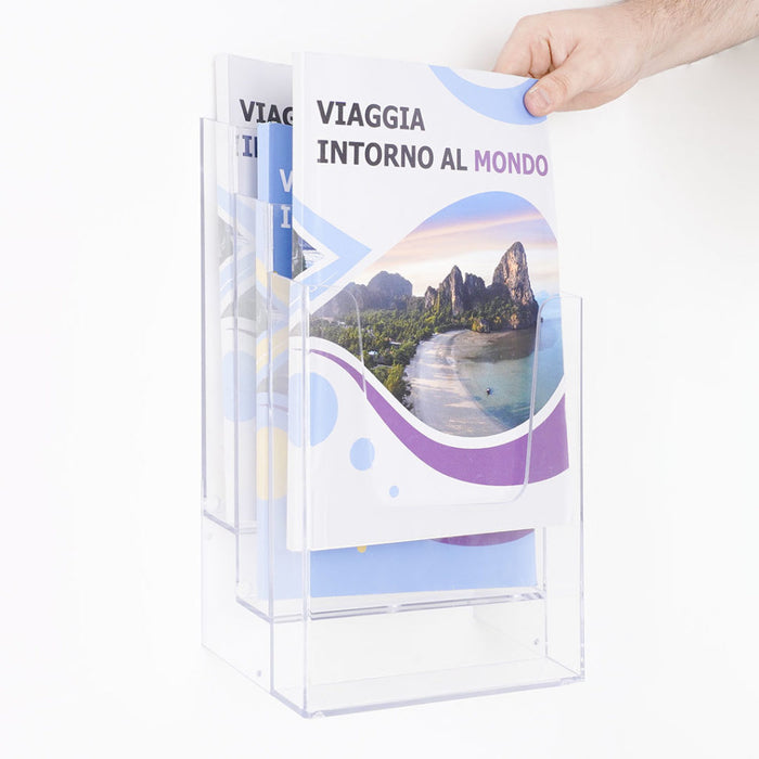 Portadepliant da parete 3 tasche A4 Verticale