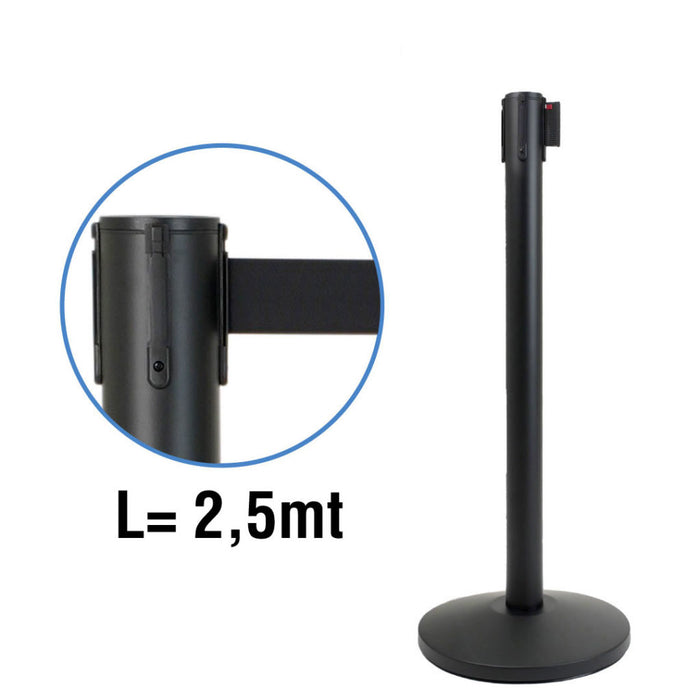 Set 10 Colonnine Segnapercorso Tendinastro Nero EasyTOP