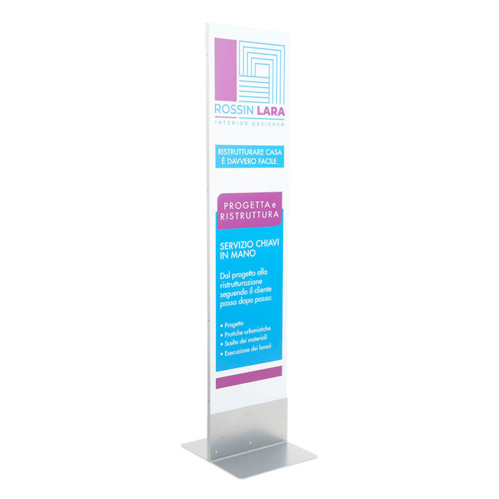 Totem Comunicazione con base a T LINEA EASY