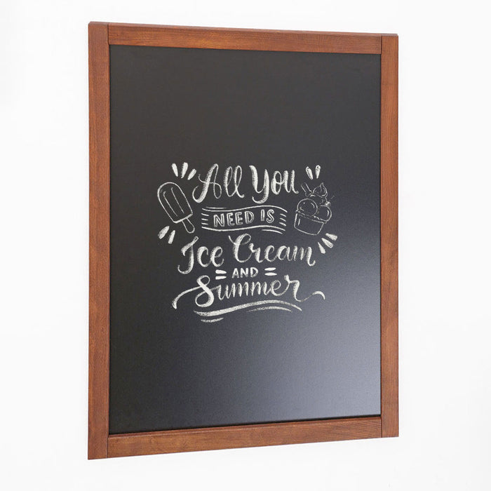 Lavagna con Cornice in Legno di Faggio EASY Dark Wood 60x80cm — WDL60x80