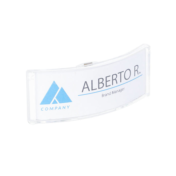 Porta Badge Porta nome curvo per eventi congressi meeting