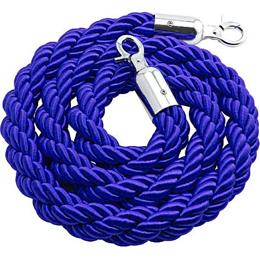 Cordone intrecciato 2mt con moschettoni silver vari colori - Top Eventi Store