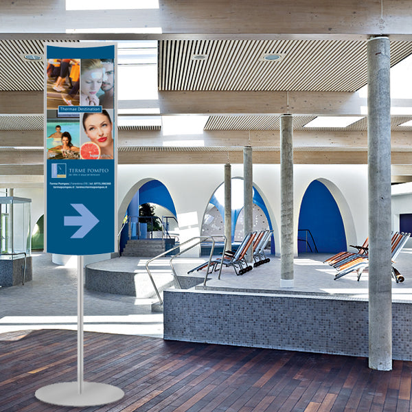 Mini Totem bifacciale 30 x 60 inclusa STAMPA - Top Eventi Store