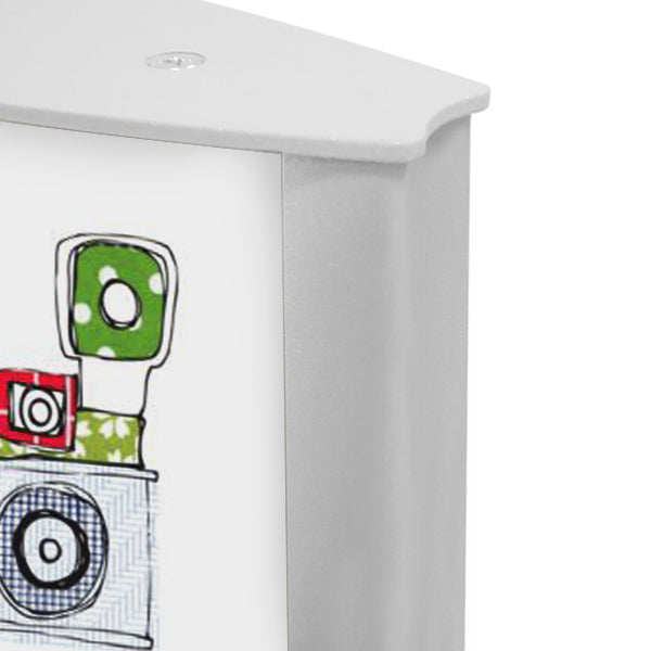 Mini Totem bifacciale verticale 210 x 100 inclusa STAMPA - Top Eventi Store
