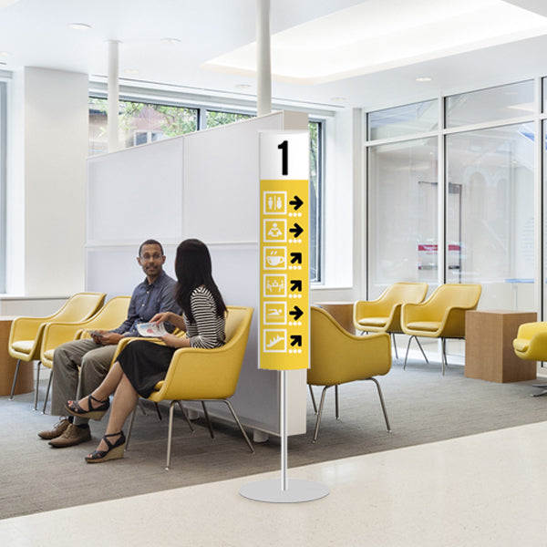 Mini Totem bifacciale verticale 210 x 100 inclusa STAMPA - Top Eventi Store